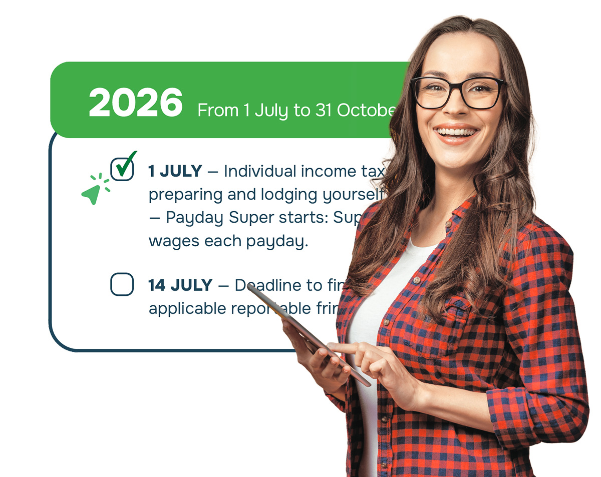 Never miss a tax due date with Cashflow Manager downloadable Australian Tax Year Calendar